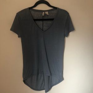 Blue High-Low Tee